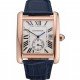 Cartier Tank MC White Dial Gold Case Blue Leather Strap 622577