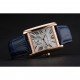 Cartier Tank MC White Dial Gold Case Blue Leather Strap 622577