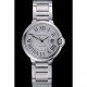 Swiss Cartier Ballon Bleu Silver Dial Stainless Steel Bracelet