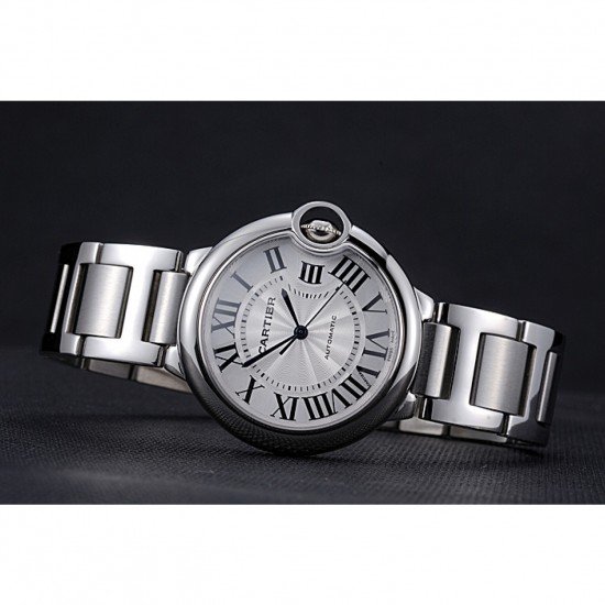 Swiss Cartier Ballon Bleu Silver Dial Stainless Steel Bracelet