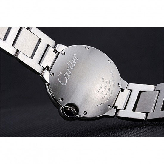 Swiss Cartier Ballon Bleu Silver Dial Stainless Steel Bracelet