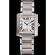 Swiss Cartier Tank Francaise Steel Case White Dial Roman Numerals Stainless Steel Bracelet 622649