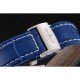 Breitling Chronomat Patrouille De France Blue Dial Stainless Steel Case Blue Leather Strap
