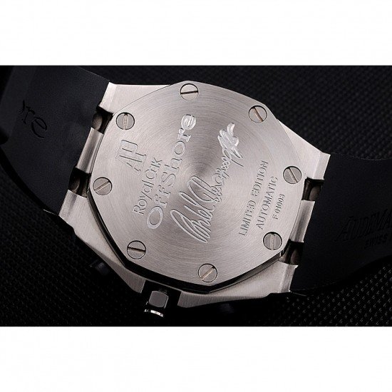 Swiss Audemars Piguet Royal Oak Offshore White Dial Stainless Steel Case Black Rubber Strap 622853