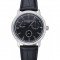 Vacheron Constantin Patrimony Power Reserve Black Dial Silver Diamond Case Black Leather Bracelet 1454267