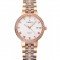 Swiss Vacheron Constantin Traditionnelle White Dial Diamond Bezel Rose Gold Case Two Tone Bracelet