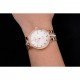 Swiss Vacheron Constantin Traditionnelle White Dial Diamond Bezel Rose Gold Case Two Tone Bracelet