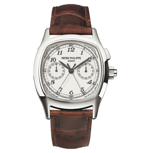 AAA Replica Patek Philippe Split-Seconds Chronograph Stainless Steel Silver Watch 5950A-001