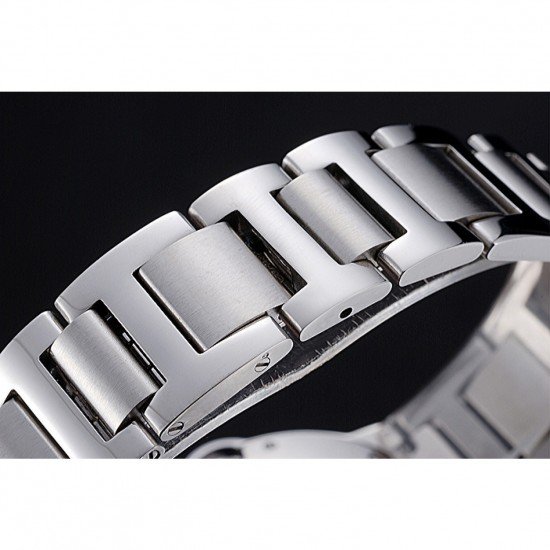 Swiss Cartier Ballon Bleu Silver Dial Diamond Case Stainless Steel Bracelet