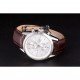 Tag Heuer SLR Brushed Stainless Steel Case Silver Dial Brown Leather Strap