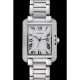 Cartier Tank Anglaise 30mm White Dial Diamonds Steel Case Stainless Steel Bracelet