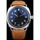 Panerai Radiomir Polished Stainless Steel Case Black Dial Brown Leather Strap 98160