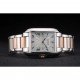 Cartier Tank Anglaise 36mm White Dial Stainless Steel Case Two Tone Bracelet