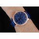 Vacheron Constantin Patrimony Power Reserve Blue Dial Gold Diamond Case Blue Leather Bracelet 1454270