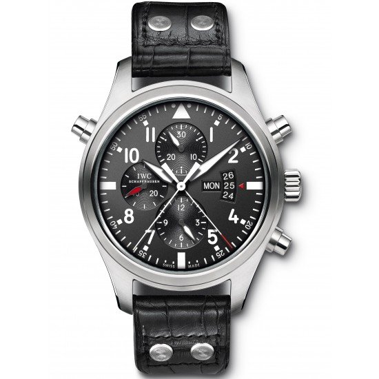 AAA Replica IWC Pilot's Double Chronograph Mens Watch IW377801