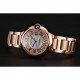 Swiss Cartier Ballon Bleu 40 MM Diamond Dial Rose Gold Bracelet 1453883