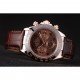 Rolex Daytona Rose Gold Case Brown Dial Brown Leather Strap