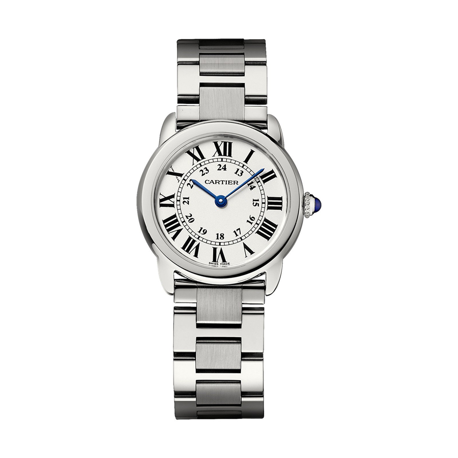 Ronde Solo de Cartier watch, 29 mm, steel