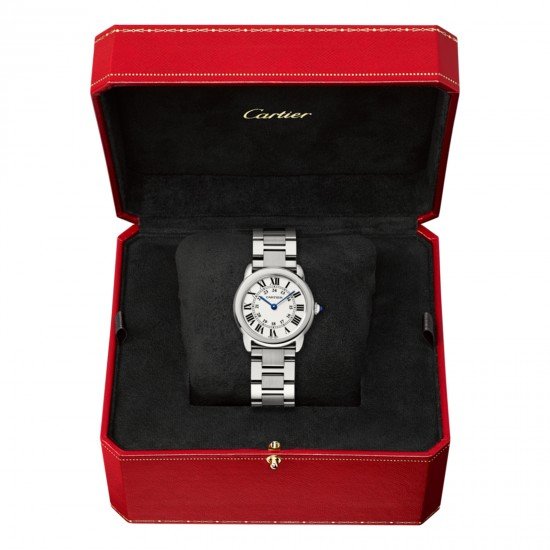 Ronde Solo de Cartier watch, 29 mm, steel