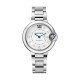 Swiss Ballon Bleu de Cartier watch, 33 mm, steel, diamonds