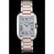 Cartier Tank Anglaise 30mm White Dial Stainless Steel Case Two Tone Bracelet