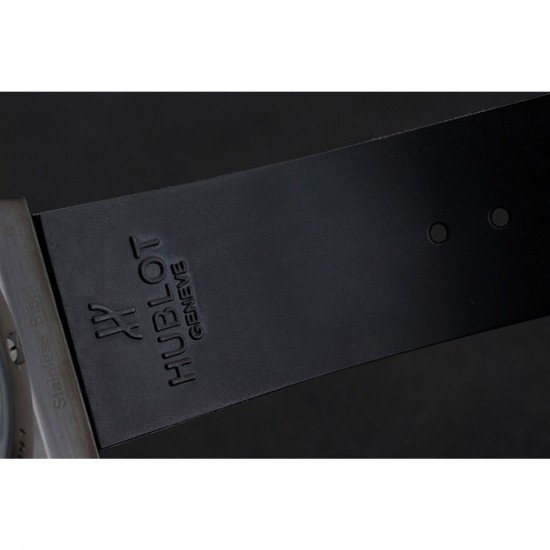 Swiss Hublot Big Bang Carbon Effect Dial Black Case Black Rubber Bracelet 1453902