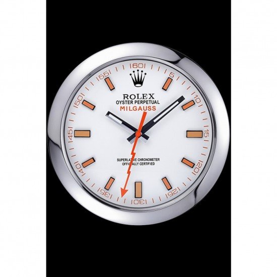 Rolex Milgauss Wall Clock Silver 621910