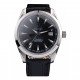 Omega Swiss Seamaster Railmaster Black Strap Black Striped Dial