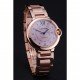Swiss Cartier Ballon Bleu de Cartier Pink Diamond Dial Gold Bracelet 622556