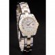 Rolex DateJust Brushed Stainless Steel Case White Dial Diamond Plated