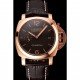 Swiss Panerai Luminor Marina 1950 3 Days Oro Rosso Brown Dial Rose Gold Case Brown Leather Strap