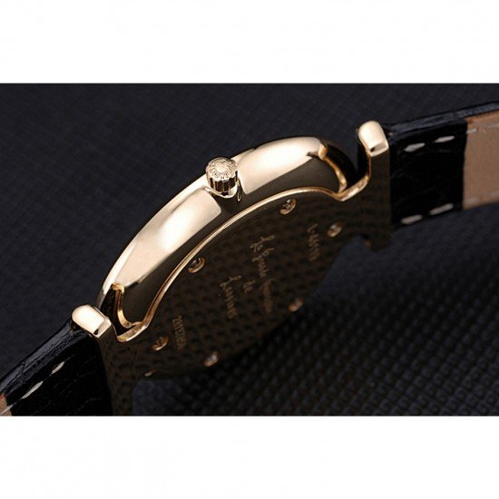 Longines La Grande Classique Champagne Dial Black Leather Band Diamond Markers Homme 622121