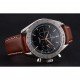 Omega Speedmaster Black Dial Stainless Steel Case Brown Leather Strap 622806