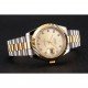 Swiss Rolex Datejust Gold Dial And Bezel Stainless Steel Case Two Tone Bracelet