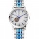 Vacheron Constantin Tourbillon White Dial Blue Numerals Stainless Steel Case Two Tone Steel Blue Bracelet