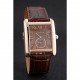 Cartier Tank MC Brown Dial Gold Case Brown Leather Strap 622583