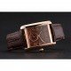 Cartier Tank MC Brown Dial Gold Case Brown Leather Strap 622583