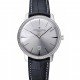 Swiss Vacheron Constantin Patrimony White Dial Silver Diamonds Case Black Leather Bracelet 1454162