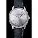 Swiss Vacheron Constantin Patrimony White Dial Silver Diamonds Case Black Leather Bracelet 1454162