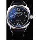 Panerai Radiomir Polished Stainless Steel Case Black Dial Black Leather Strap 98138