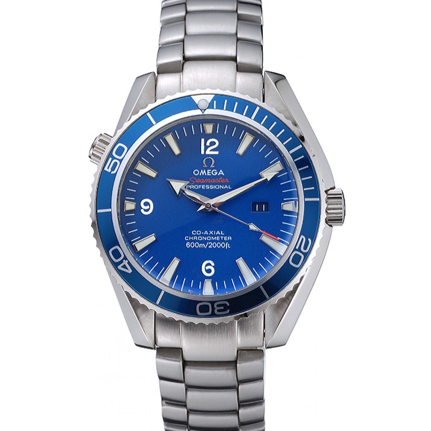 Omega Seamaster Planet Ocean Blue Dial Stainless Steel Bracelet 622537