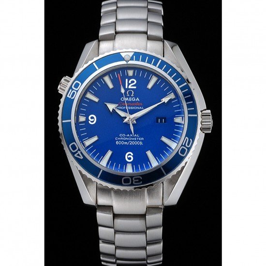 Omega Seamaster Planet Ocean Blue Dial Stainless Steel Bracelet 622537