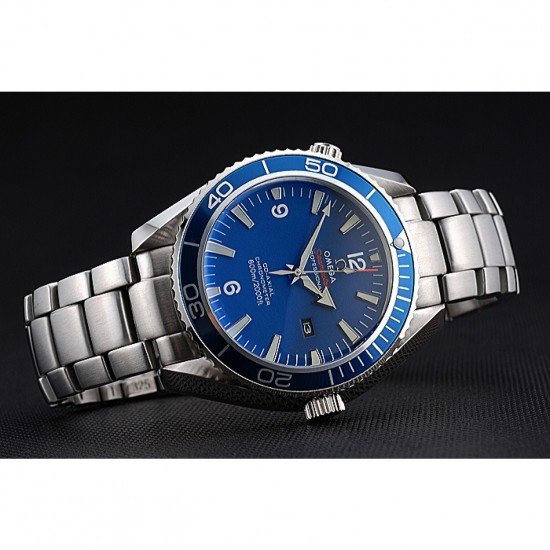 Omega Seamaster Planet Ocean Blue Dial Stainless Steel Bracelet 622537