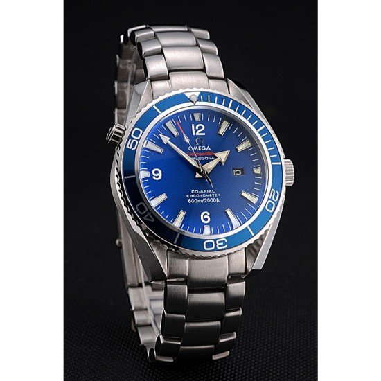 Omega Seamaster Planet Ocean Blue Dial Stainless Steel Bracelet 622537