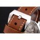 Panerai Luminor Marina Stainless Steel Bezel Brown Leather Bracelet 622313