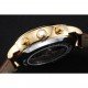 Omega De Ville Moonphase Gold Dial And Case Brown Leather Bracelet 1454228