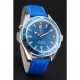 Omega Seamaster Planet Ocean Blue Dial Blue Leatherl Bracelet 622538