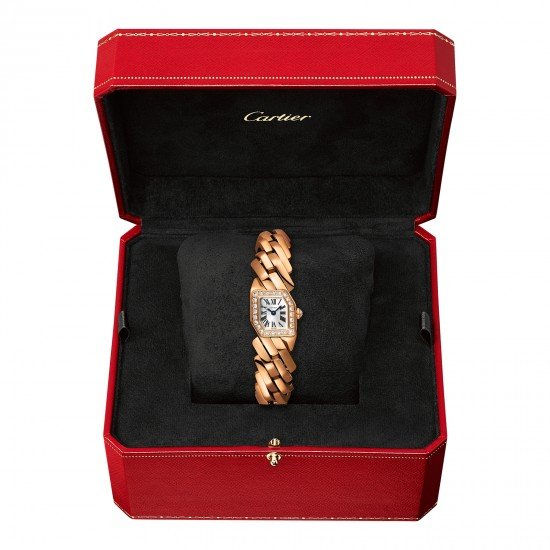 Swiss Maillon de Cartier watch Rose gold, diamonds