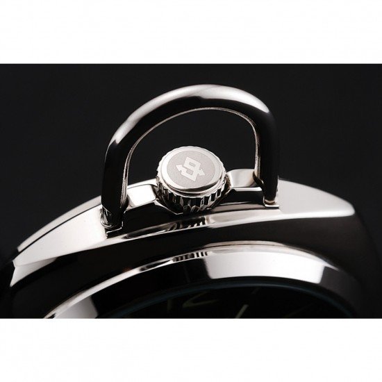 Swiss Panerai Luminor Pocket Watch Black Dial Stainless Steel Case And Chain 1453743