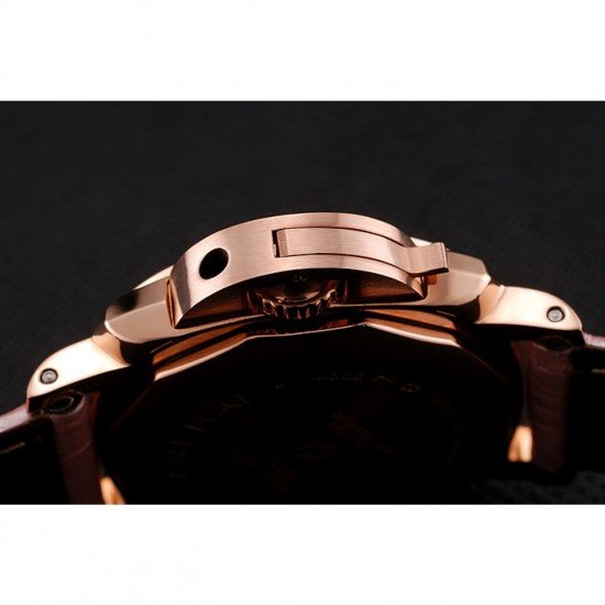 Panerai Radiomir White Dial Rose Gold Case Pink Leather Strap 1453802